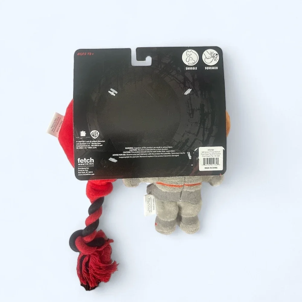 Stephen King's IT CHAPTER 2 Dog Toy With Squeaker Fetch Plush